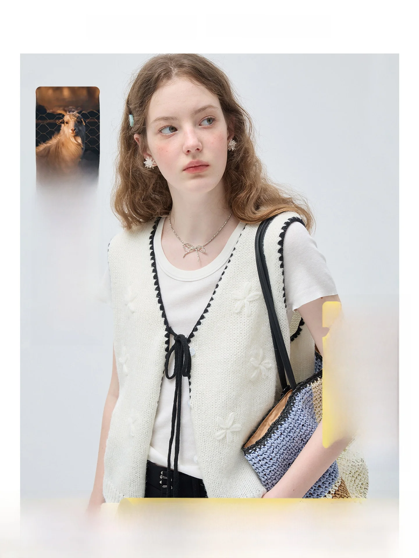 

Женский вязаный шерстяной жилет больших размеров, тонкий, летний, новый стиль, корейский стиль, для повседневной носки, художественный, прямого кроя, с длинными рукавами, кардиган