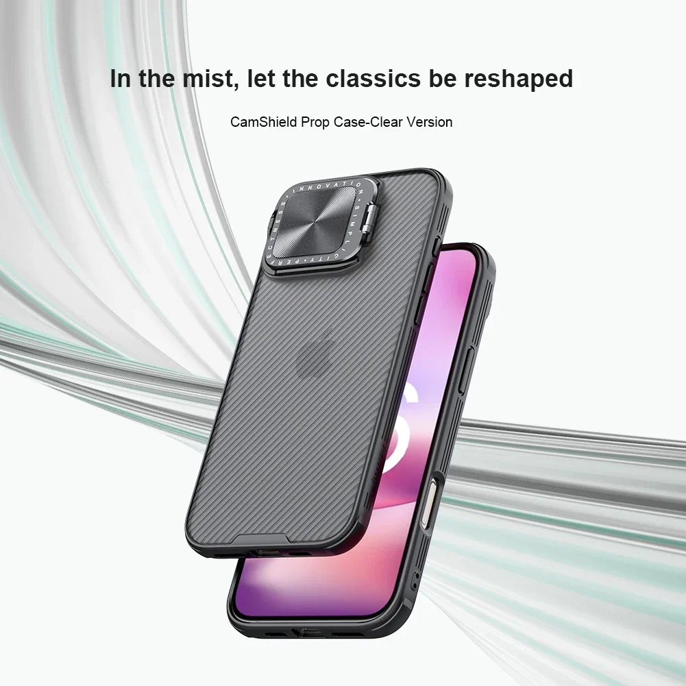 

Чехол Nillkin для iPhone 16 Pro Max/16 Pro, чехол CamShield, опора для объектива, подставка для камеры, защитная задняя крышка, чехол для телефона