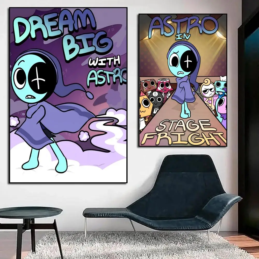 Stiker Seni Dinding Tahan Air Estetika Premium Poster Game D-Dandys World untuk Ruang Tamu atau Dekorasi Rumah Hadiah Cetakan HD