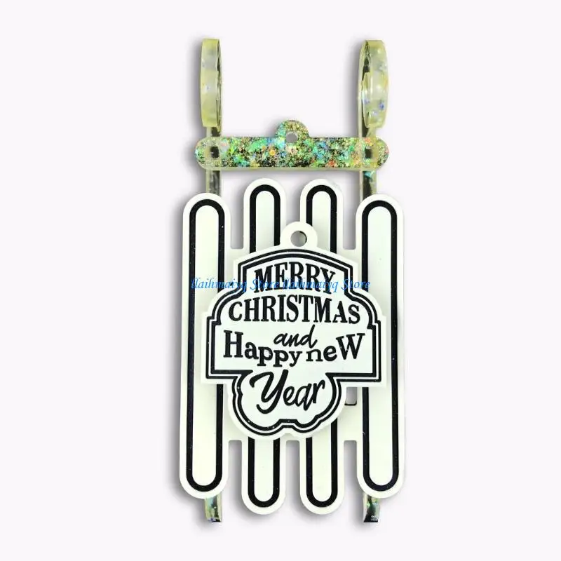 573B قالب زينة عيد الميلاد قالب ديكور الحائط قالب صب الايبوكسي للديكور المنزلي