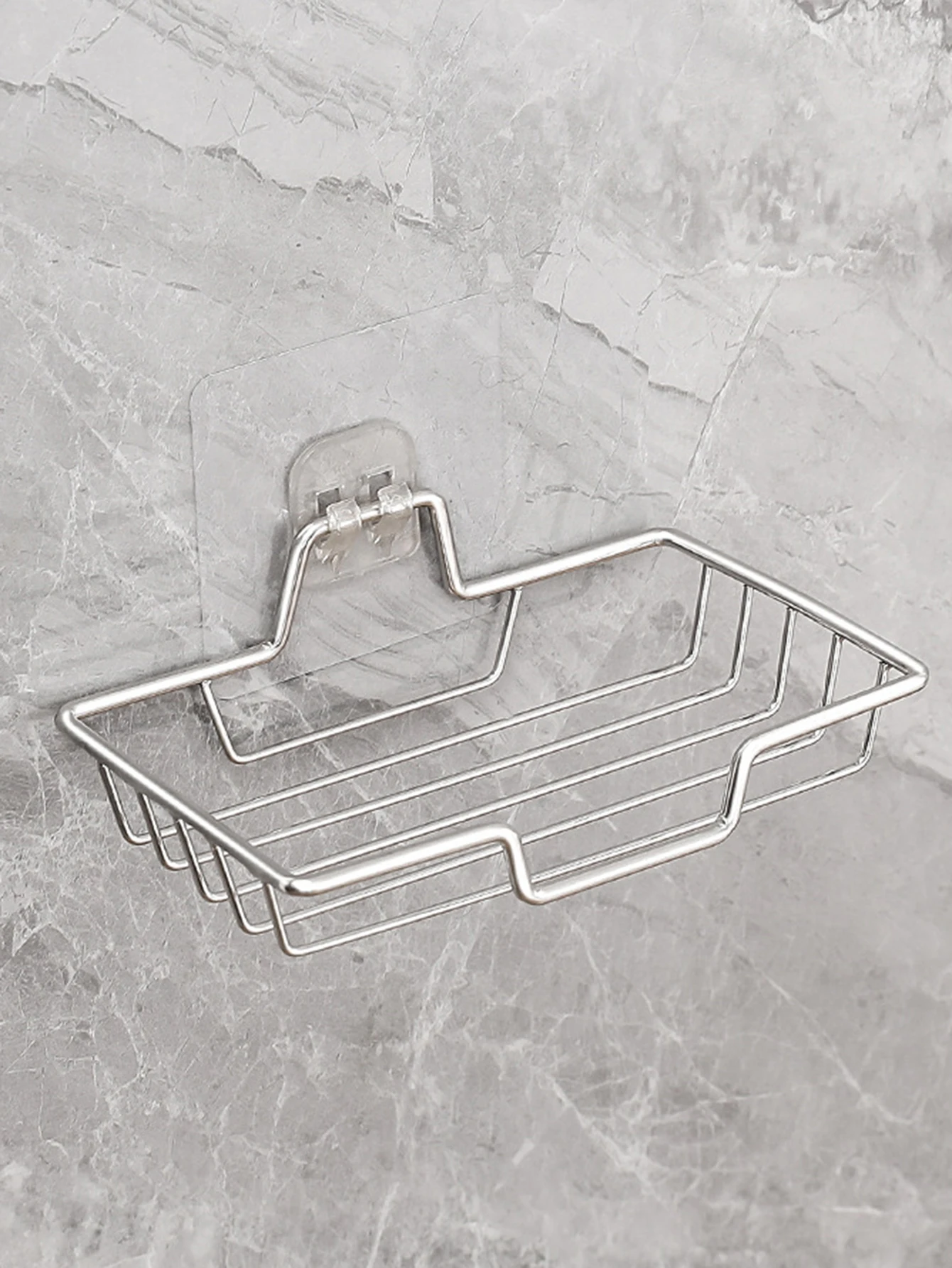 A iron soap rack bathroom drain net punch-free soap basket bathroom storage rack wall-mounted soap rack