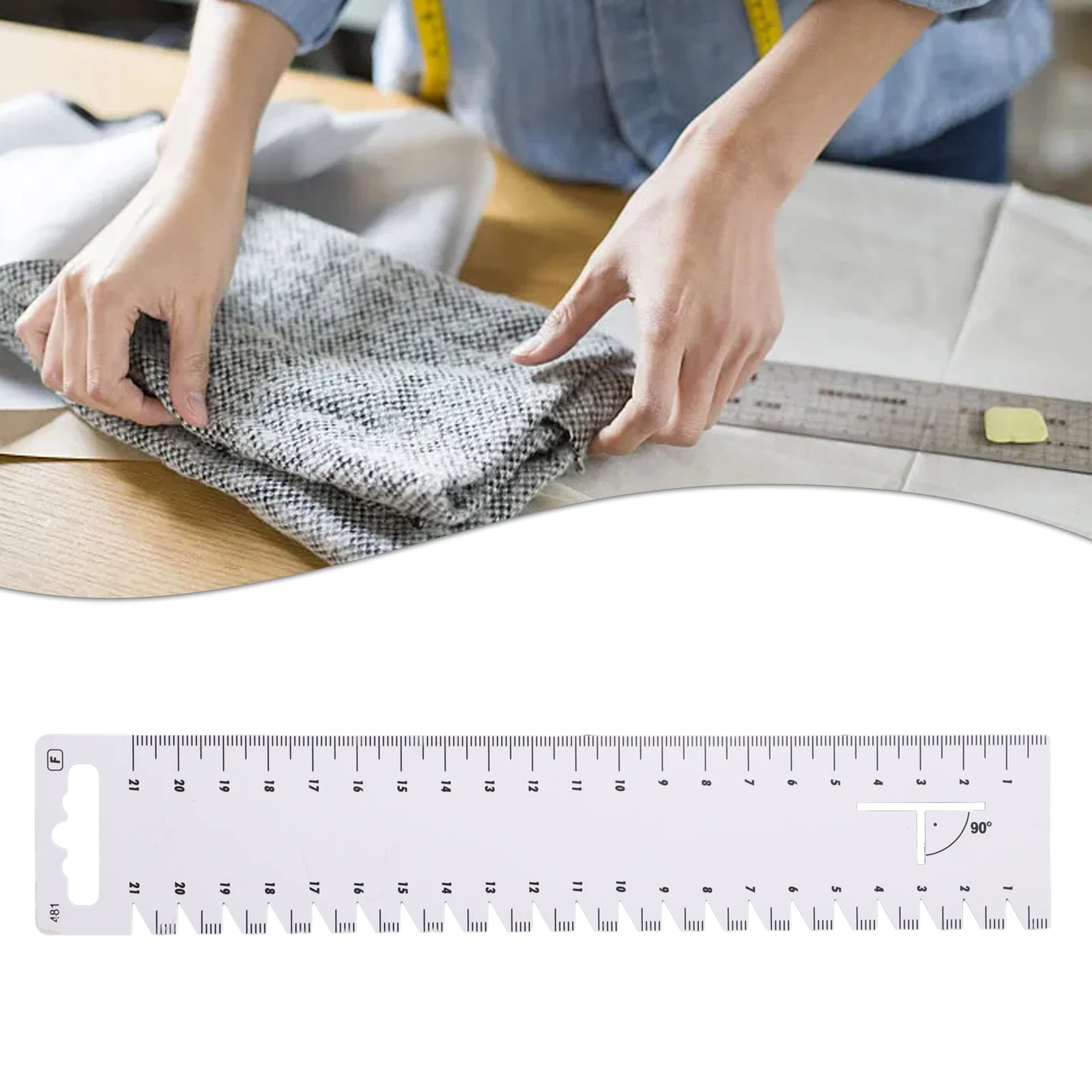 Clear Markings DIY Sewing Patchwork Seam Ruler Sturdy Quilt Ruler Tools Exquisite Workmanship DIY Sewing Patchwork