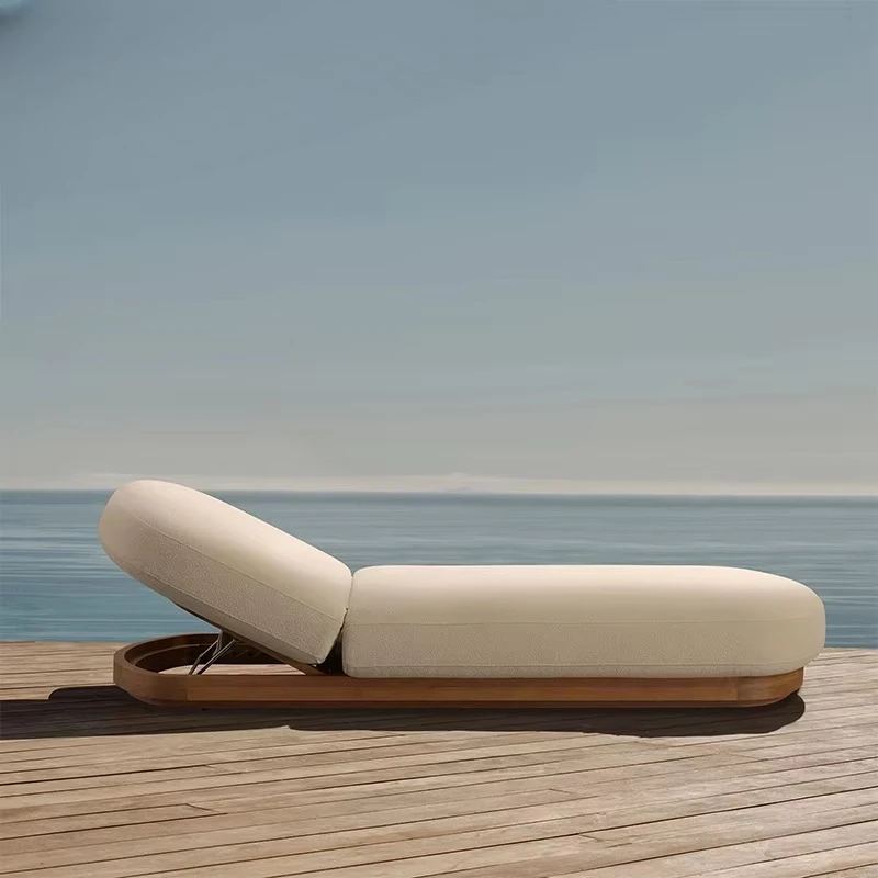 

Стильные удобные водонепроницаемые шезлонги из тикового дерева для отеля, у бассейна или пляжа
