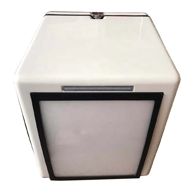 Motorbike Accessories  Top  Luggage Box for  E-bike Delivery Custom Colorful   Fiberglass  Motorcycle Pizza Carrier Bag