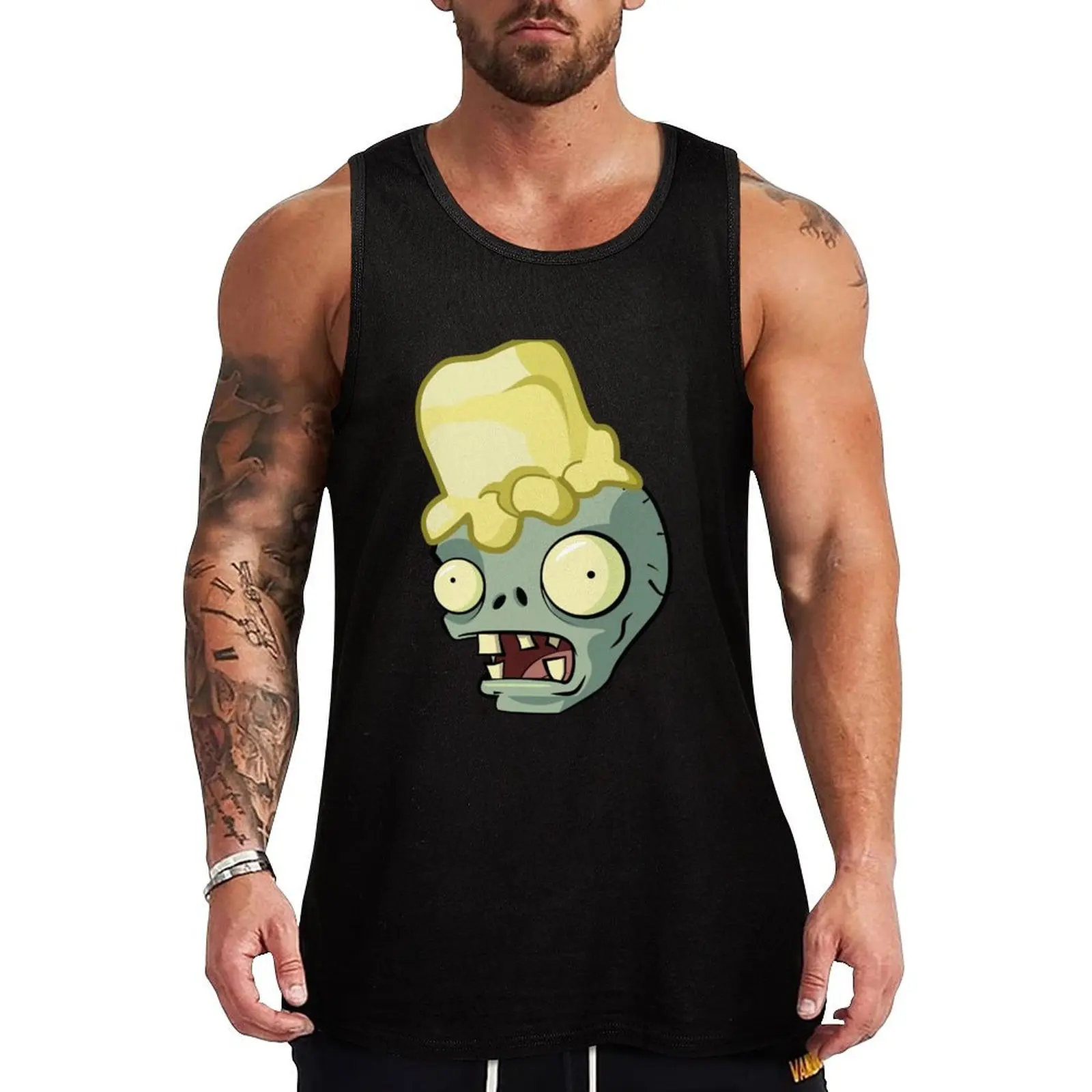 Buttered Zombie Tank Top Sports Fitness Tank Top Quick Dry Moisture Wicking