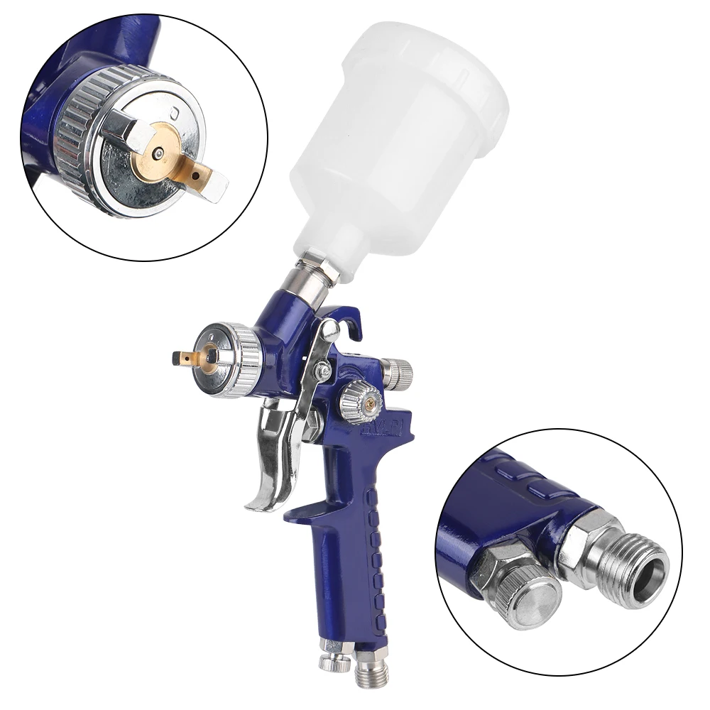 Mini Air Paint HVLP Spray Gun For Painting Car Aerograph Spraying Gun 1.0mm Nozzle Airbrush Mini Air Paint Spray Guns