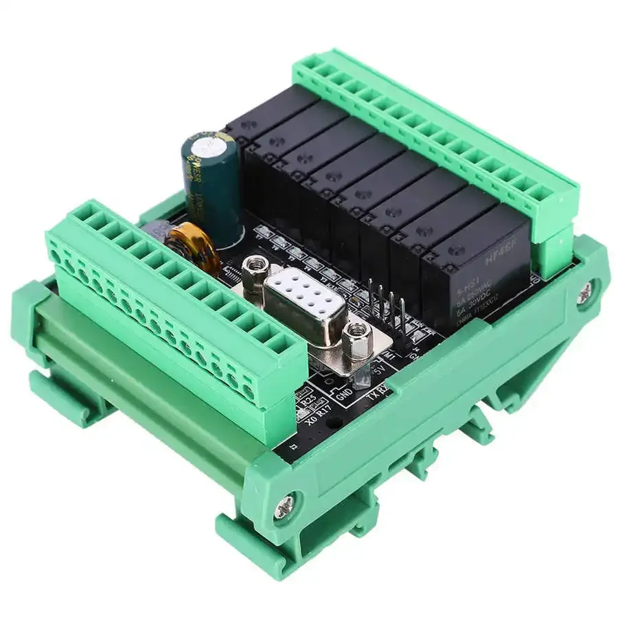 FX2N-20MR-232 PLC لوحة تحكم صناعية مع قذيفة للتوصيل محطة التتابع الناتج DC24V عالية السرعة العد التناظرية 2AD 0-10 فولت