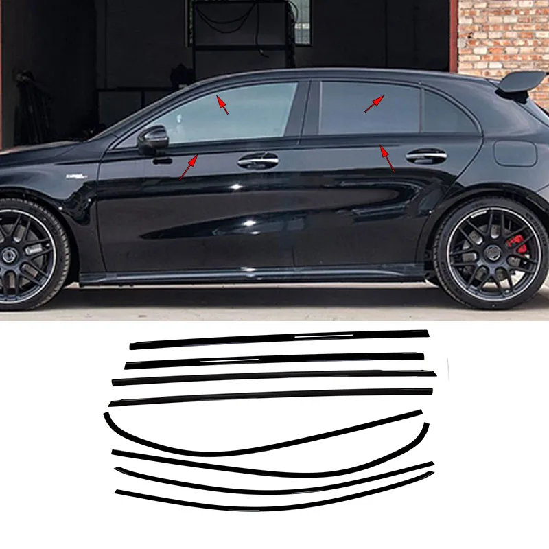 

FIT For Mercedes-Benz A W176 2013-2017 W177 2018-2025 Stainless steel Exterior Window Molding Strip Sill side Cover Trim