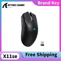Attack Shark X11SE 1000hz Wireless  Mouse with PAW3311 Sensor22000 DPI Customizable Three-Mode Connection  Gaming Mouse