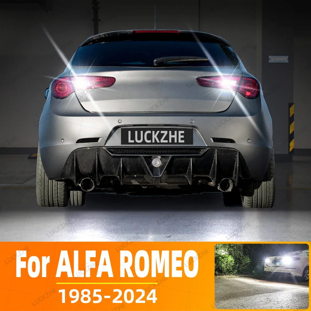 2Pcs Car Led Reverse Bulb For ALFA ROMEO 4C 75 Brera Giulia Giulietta GT GTV Mito Spider Stelvio Backup Back Up Light 1985-2024