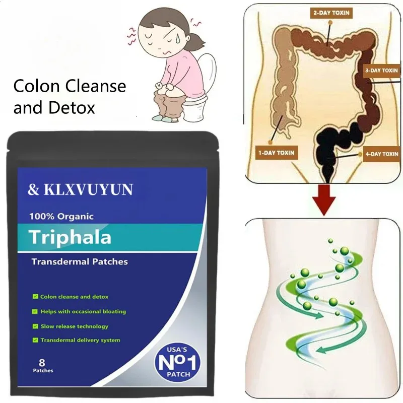 100% Organic Triphala-5000mcg ( Strength) Colon Cleanse And Detox - Transdermal Patches. Patches Made In Usa. 8 Weeks Supply