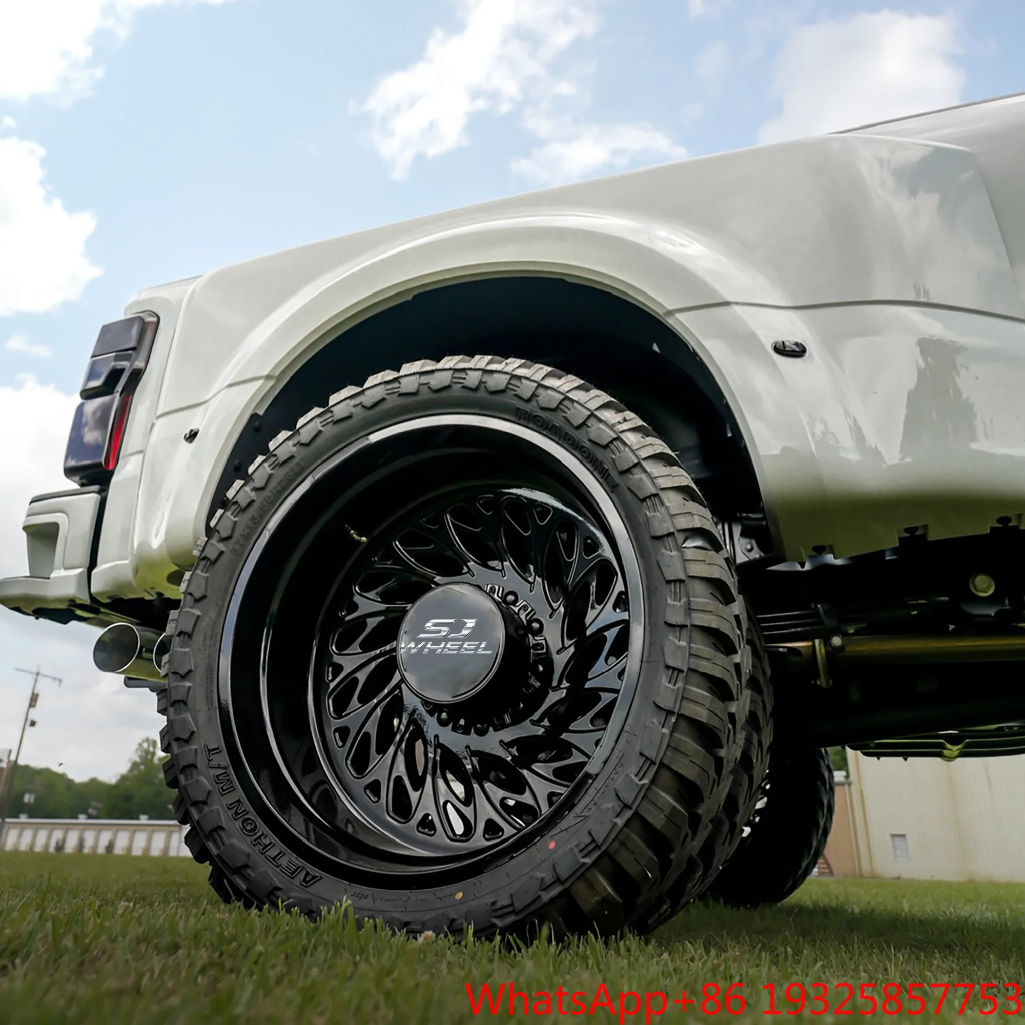 SJ  Dually Pickup Rims 8x180 8x200 8x165 8.25J 12J 14J 22 24 26 28 30 for F150 F350 F450 F550 Chevy Silverado GMC Sierra 3500HD