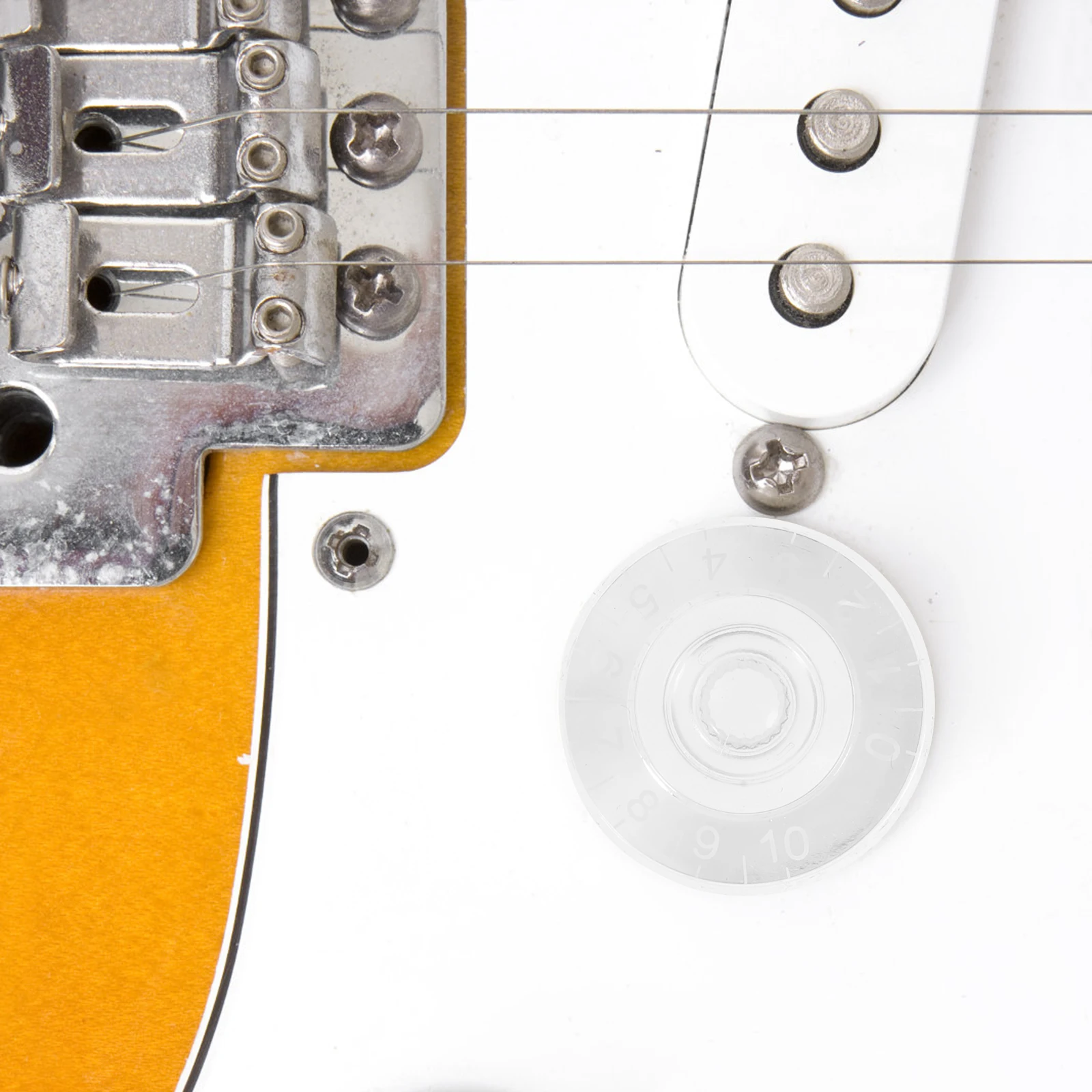 

4pcs Electric Guitar Volume Knobs Transparent Acrylic Style High Transparency Guitar Accessories 15 Potentiometer Caps