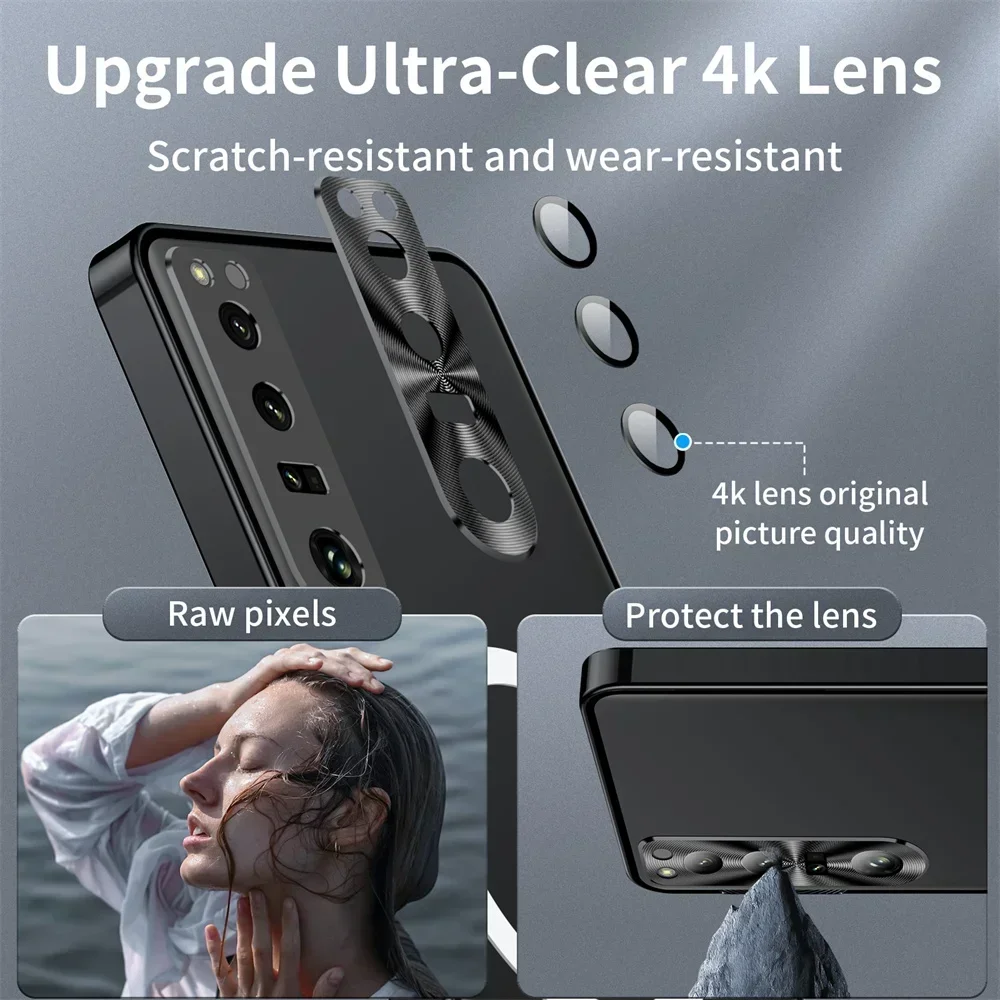 Luxury Metal Armor Case For Sony Xperia 1 VI Case Shockproof Full Lens Protection Cover Funda For Sony Xperia 5 V 1 V 10 IV Case