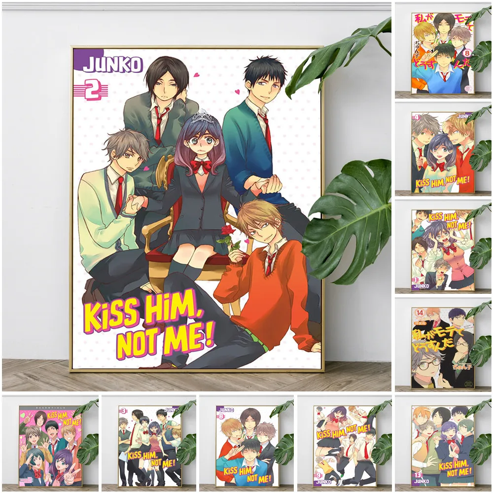 

Kiss Him Not Me Japanese Anime Print Art Poster Cartoon Manga Wall Picture Decor Modern Canvas Painting