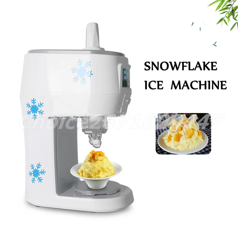 Commercial Snowflake Ice Crusher Semi-automatic Ice Block Shaving Machine 110V 220V Shaved Snow Ice Machine