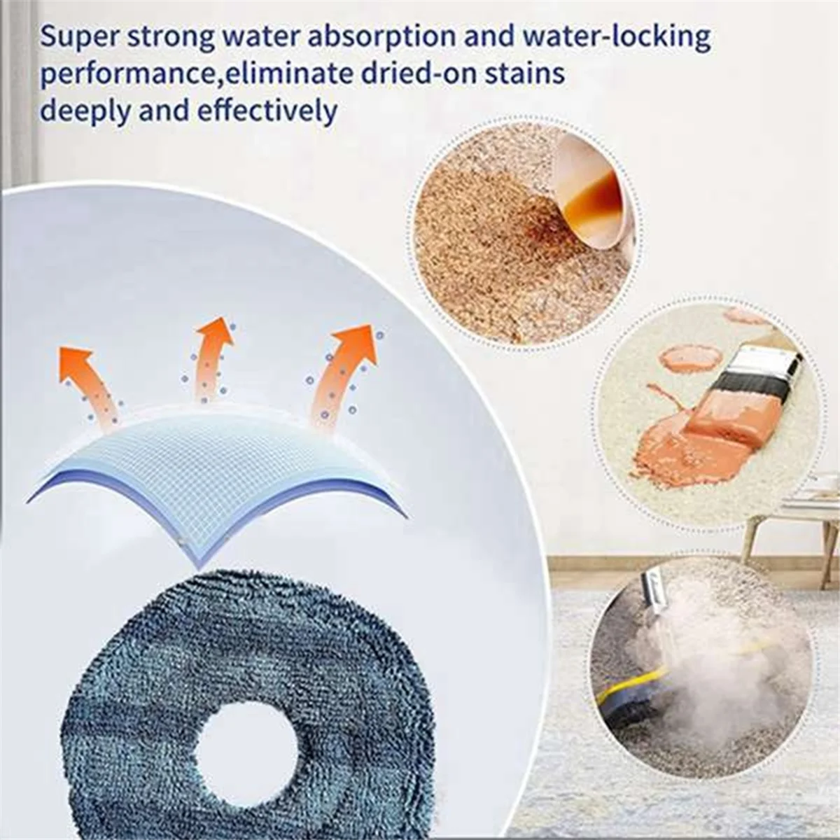 

22PCS Washable Mopping Cloth Mop Pads for X10 Pro Omni and X9 Pro Robot Vacuums Cleaner Replacement Mops Parts