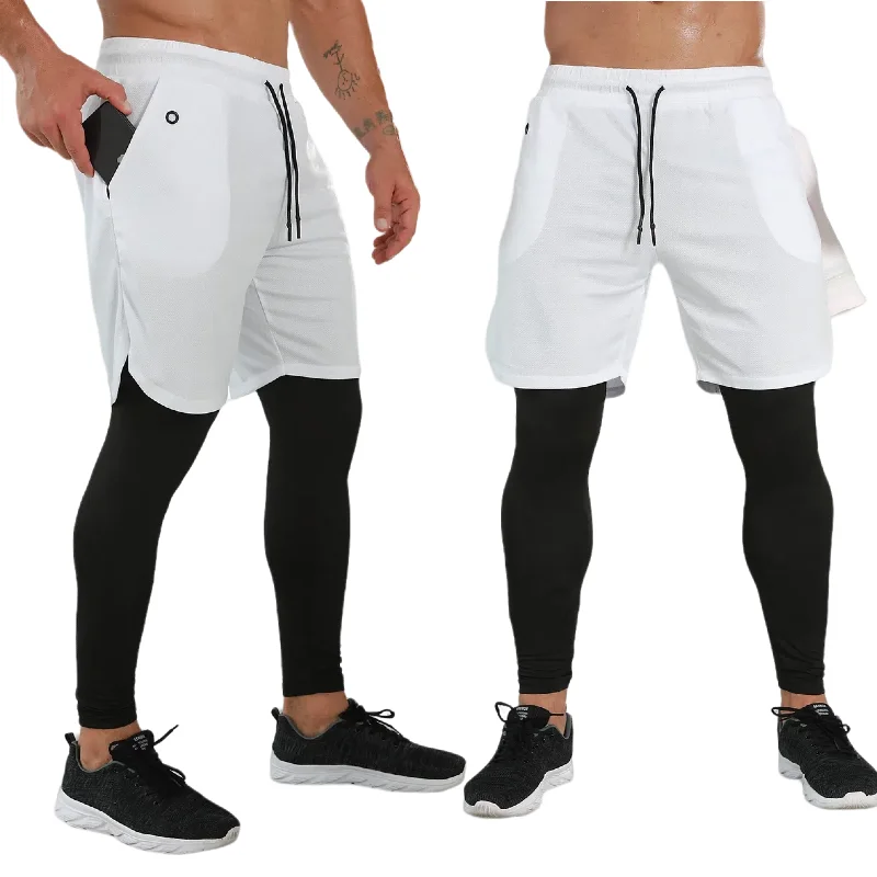 

Men's Fitness Clothes Sports Men's Quick-drying Clothes Pants Casual Sports Pants Fake Two-piece Pants