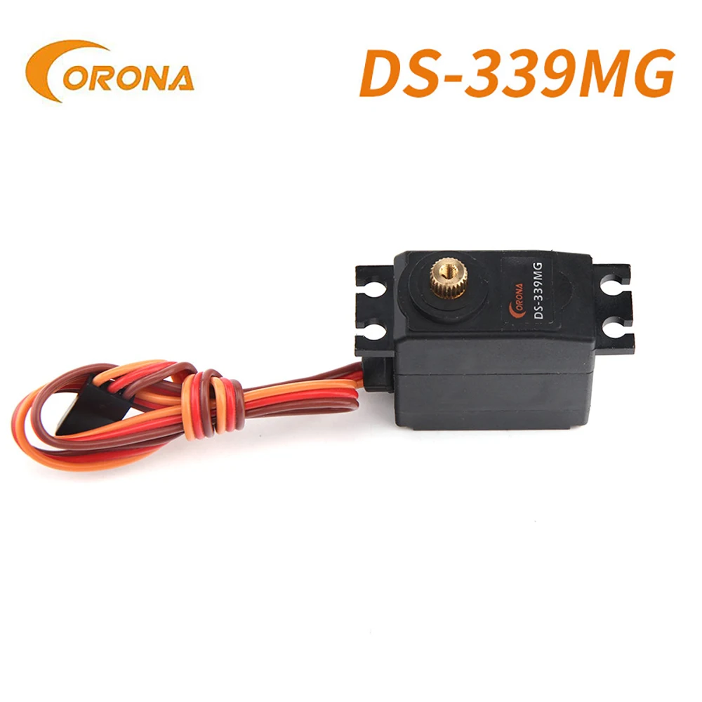 Corona ds339mg DS-339MG médio servo digital rolamento de esferas metal engrenagem para rc avião corrigir asa modelo carro robô brinquedo acessórios