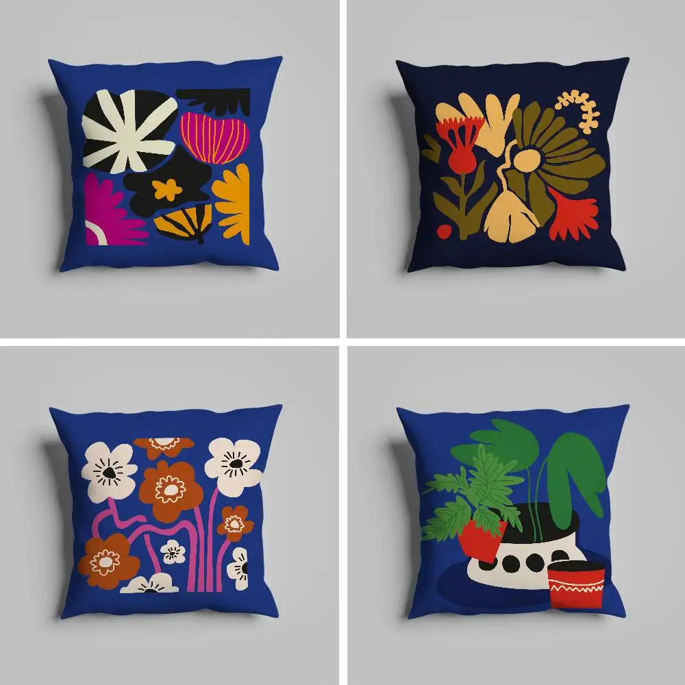 

Simple Plants Pillow Case Pillowcase For Car Pillows 60x60 Cushions Luxury Double Sided Cover Home And Decoration Sofa 30x30