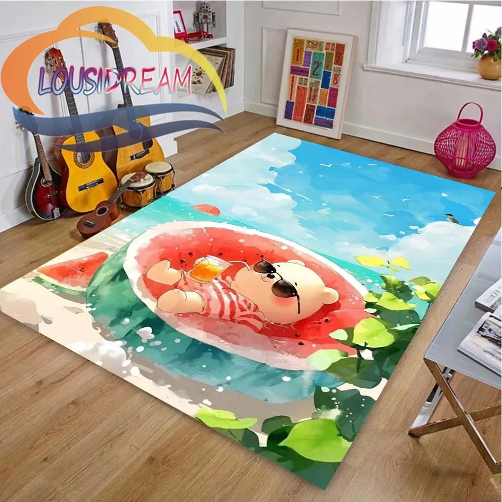 Happy Bear Carpet,kidsNon-slipFloorMat,carpets for bed room,Carpet for Kitchen,Large size carpet for bedroom,Hot selling carpets