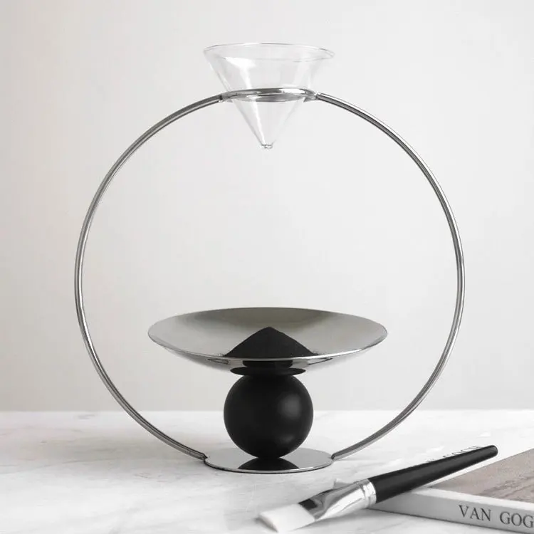

Light luxury, modern creative metal hourglass ornaments, model room, sales office, homestay, entrance, living room, study decora
