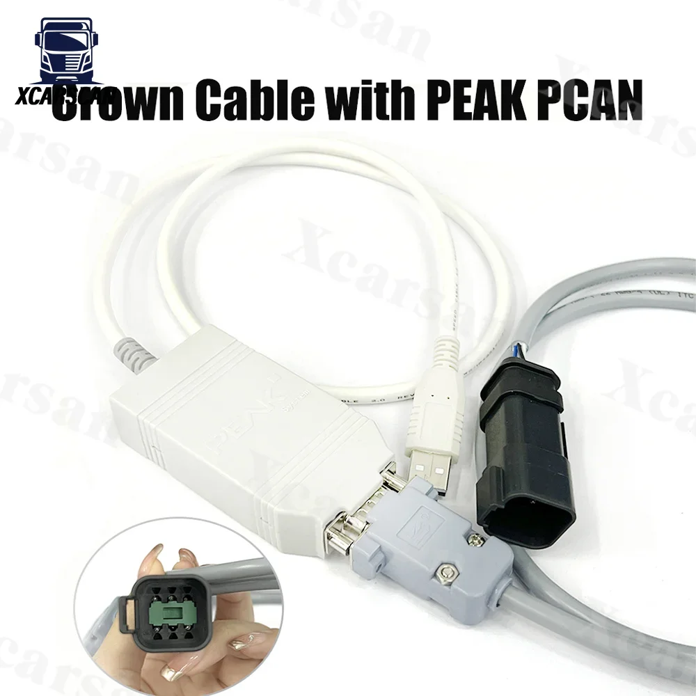 Forklift programming For Crown CAN Applicable Interface PEAK PCAN-USB Crown diagnosis cable Interface