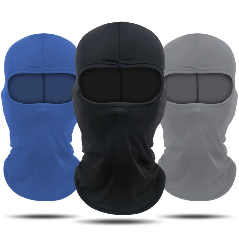 Ice Silk Balaclava Sun Protection Face Mask Breathable Helmet Liner Motorcycle Cycling Neck Scarf Outdoor Sports Head Cover
