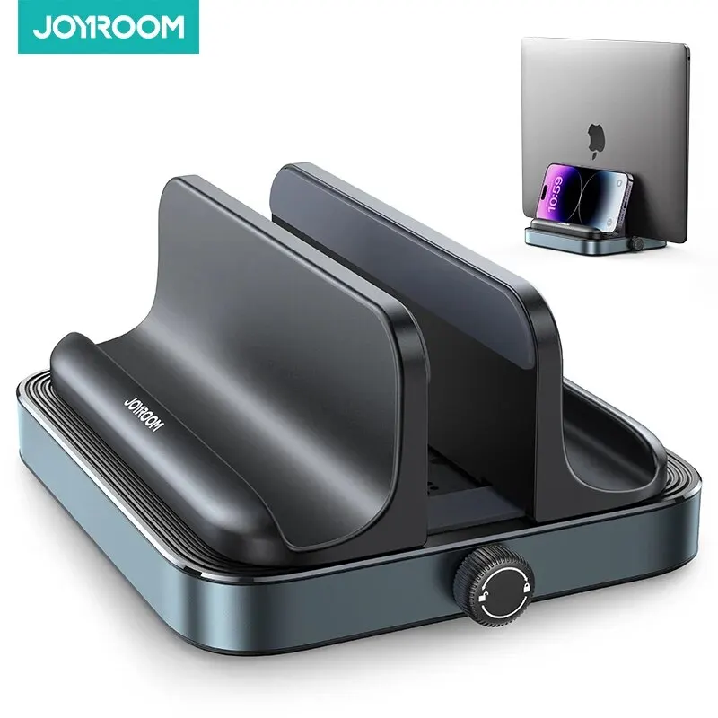 Joyroom-Suporte Vertical Laptop, suporte do telefone, suporte Monut, desktop stand, doca ajustável, se encaixa todos os MacBook, Samsung, HP, Dell