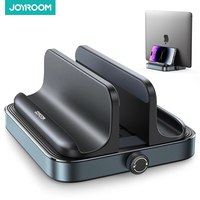 Joyroom Vertical Laptop Stand Phone Monut Holder Desktop Stand Holder with Adjustable Dock Fits All MacBook/Samsung/HP/Dell Book