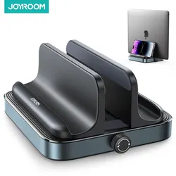 Joyroom-Suporte Vertical Laptop, suporte do telefone, suporte Monut, desktop stand, doca ajustável, se encaixa todos os MacBook, Samsung, HP, Dell Livro