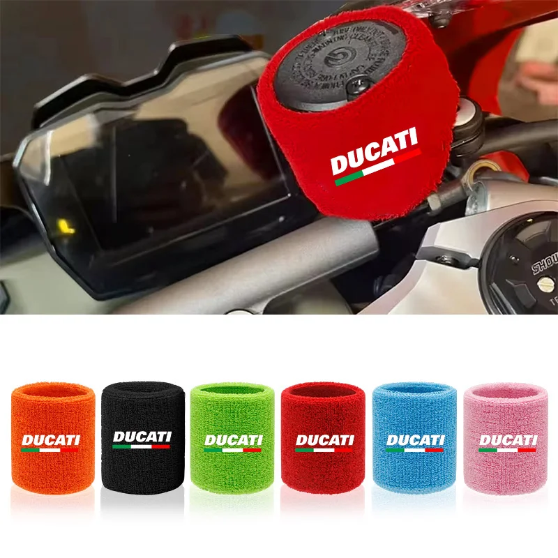 New Motorcycle Front Fluid Oil Brake Clutch Reservoir Sock Cover For Ducati Scrambler Multistrada 950 1100 1260 Sport Monster view 3