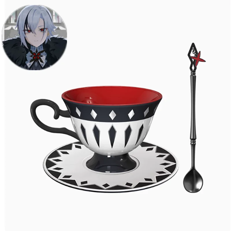 

Genshin Impact Arlecchino впечатление чайная чашка чашка для воды косплей официальные аксессуары кофейная чашка подарок от детей набор подарок