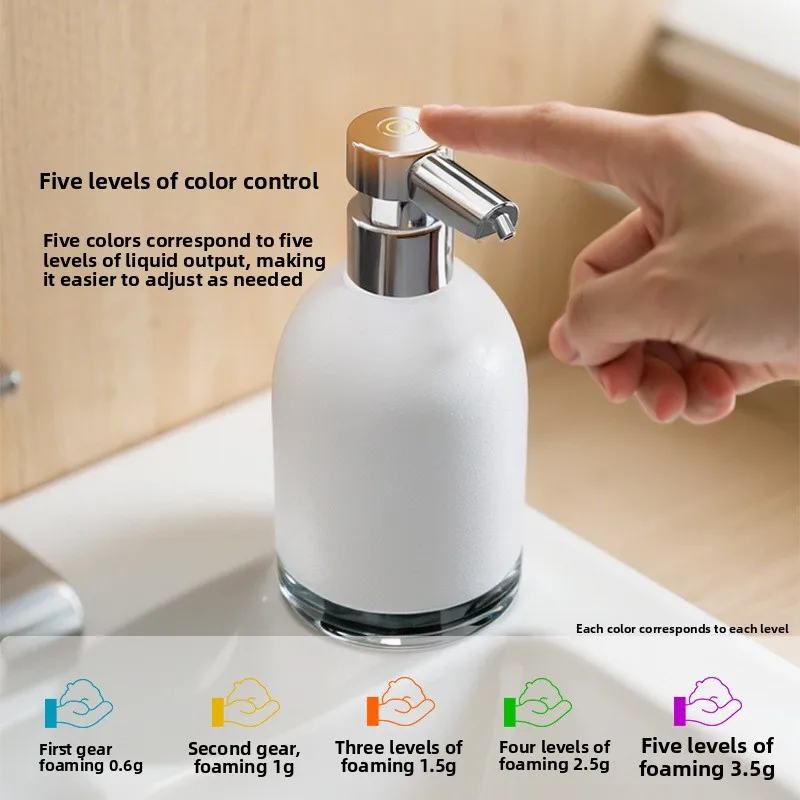 W11 Soap Dispenser Automatic Induction Foam Washing Kitchen Soap Dispenser Dish Washing Gel Machine Soap Dispenser USB Charging.