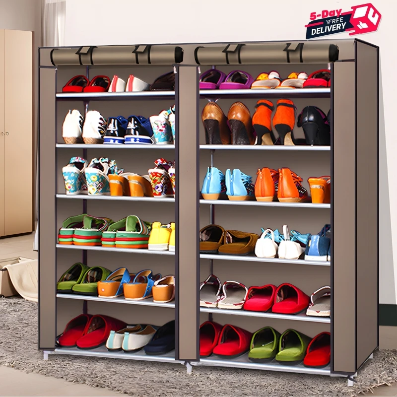 Multilayer Shoes Rack Dustproof Nonwoven Fabric Shoe Cabinets Simple Space Saving Shoe Shelves Shoerack Living Room Furniture