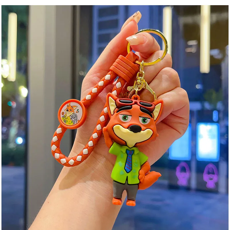 

1pcs ZootopiaCrazy animal City key chain pendant lovely key chain men's and women's bags small accessories gift wholesale