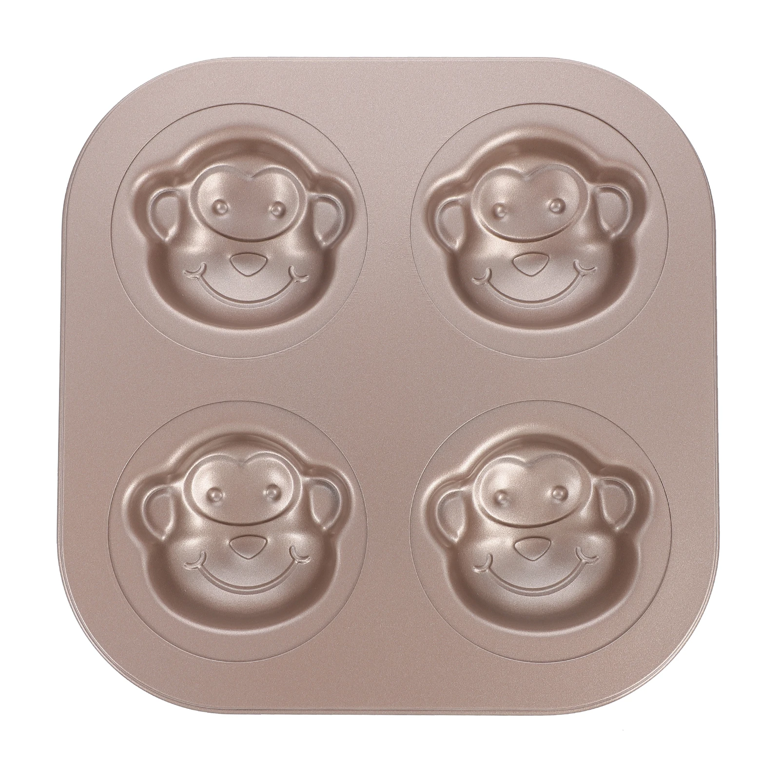 

Monkey Cake Mold Cartoon Pattern Carbon Steel Baking Pan Non Stick Coating Easy Clean Rapid Heat Transfer Safe Kitchen