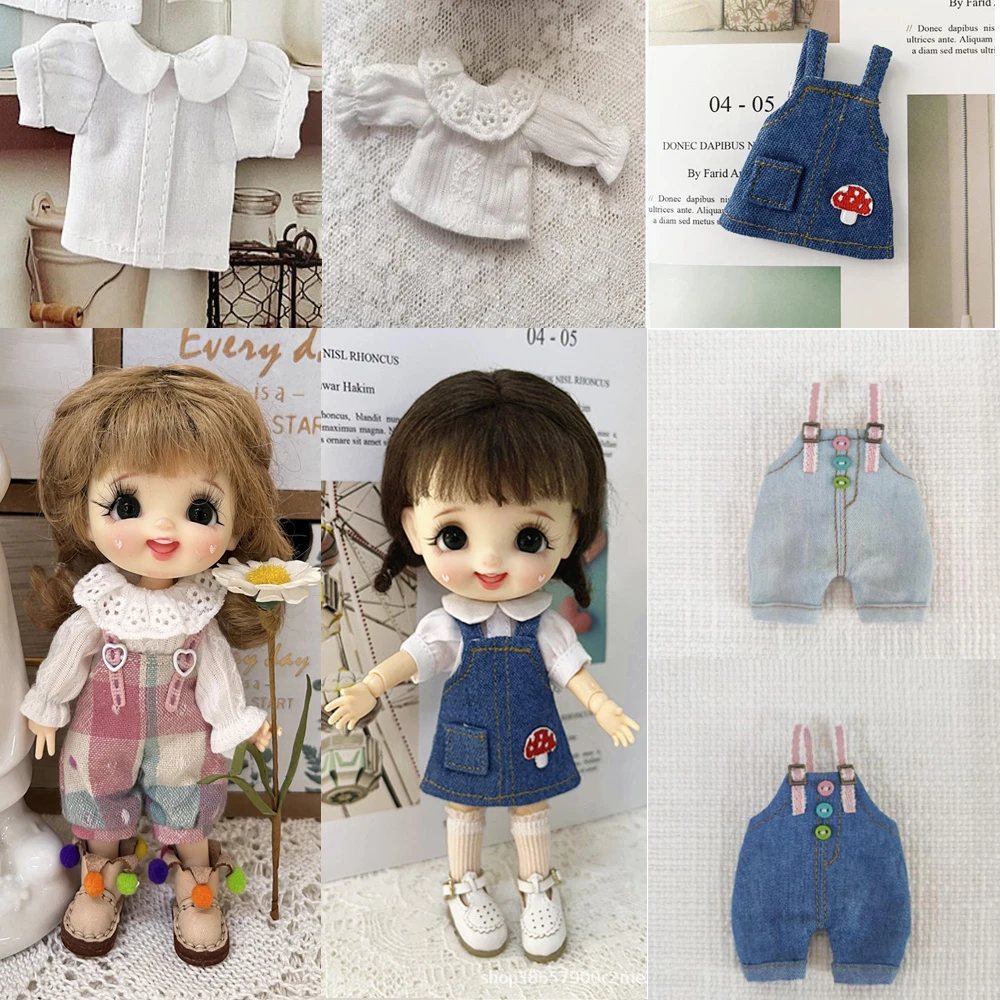 

HOUZIWA OB11 Doll Clothes Overall For GSC 1/12 BJD Dolls