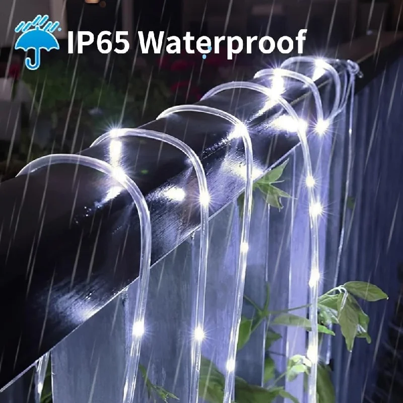 Tube Rope 200 LED Light Solar LED String Lights Up Your Garden with Garland for All Occasions