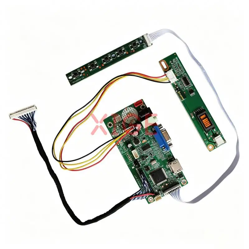 

Monitor Controller Drive Board Fit B156XW01 M156NWR1 CLAA156WA01A LP156WH1 1366*768 1-CCFL 1366x768 LVDS 30-Pin HDMI+VGA DIY Kit
