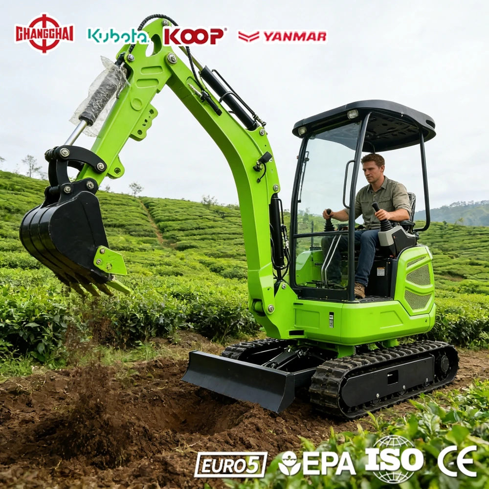 

Мини-экскаватор 0.8 т, 1.2 т, 1.8 т с двигателем Yanmar, строительная техника, европейский стандарт CE, прямые продажи от производителя