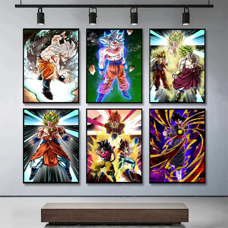 Canvas HD Poster Art Print Anime Dragon Ball Son Goku Wall Decoration Painting Child Room Decoration Living Room Home Decor Gift