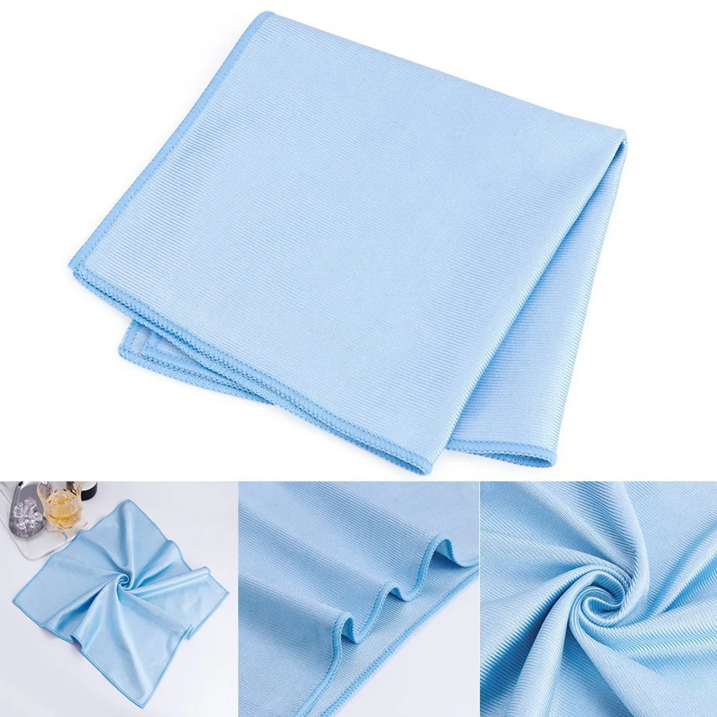 Hot 1PC Car Cleaning Microfiber Glass Towel 30cmx30cm Cloth Towels Wash Window Polishing Absorbent Windshield Cloth Dropshipping