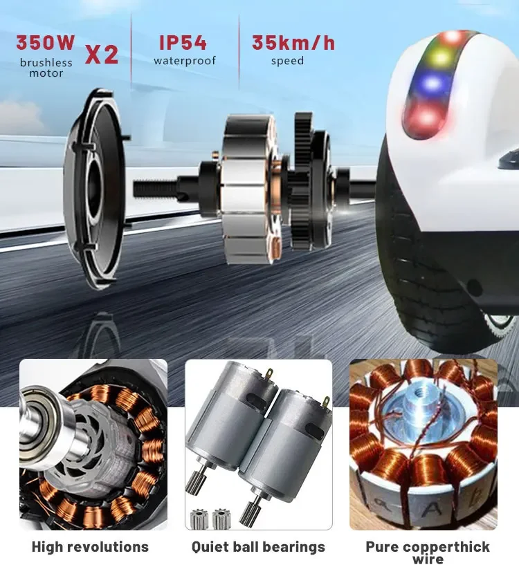 Placa inteligente Hoverboard Hover Board Scooters elétricos com autoequilíbrio Melhor presente de Natal para crianças