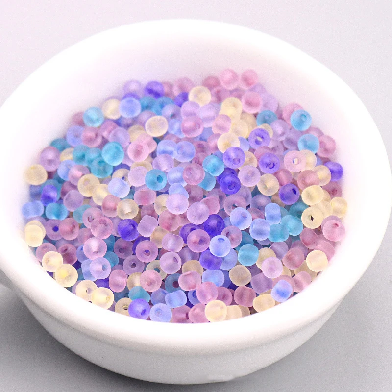 10g/20g Frosted Glass Bead 3mm Loose Spaced Seed Beads For Bracelet Necklace Accessories DIY Handmade Garment Jewelry Making