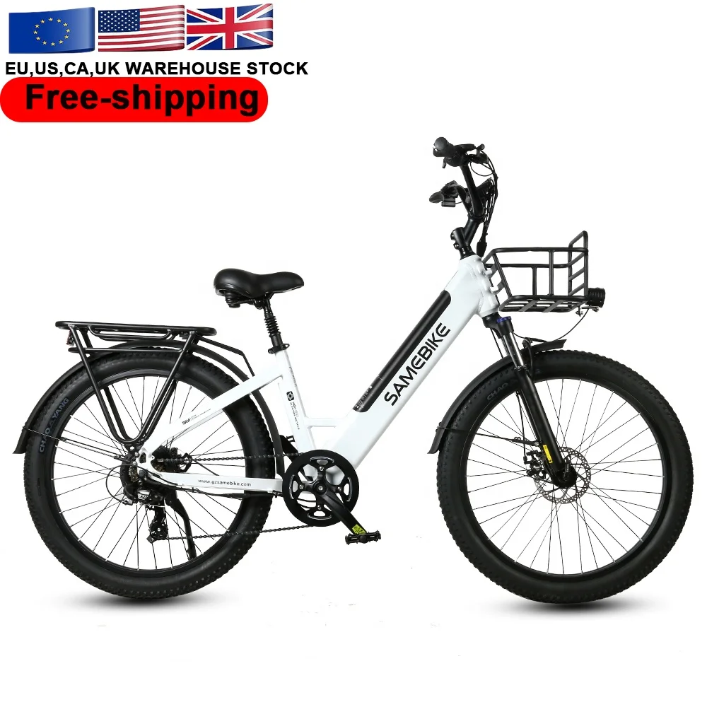 

USA fast shipment RS-A01 Plus 26 inch 48V 14Ah lithium 750w Motor Fat Tire Mountain City Pedal Assisted Electric Bicycle