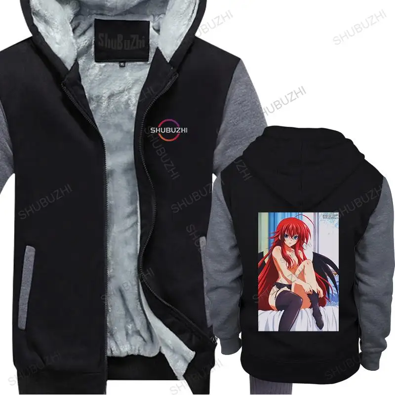 Men streetwear hooded zipper egit High School Dxd Rias Gremory Crimson Princess Authentic men winter sweatshirt drop shipping