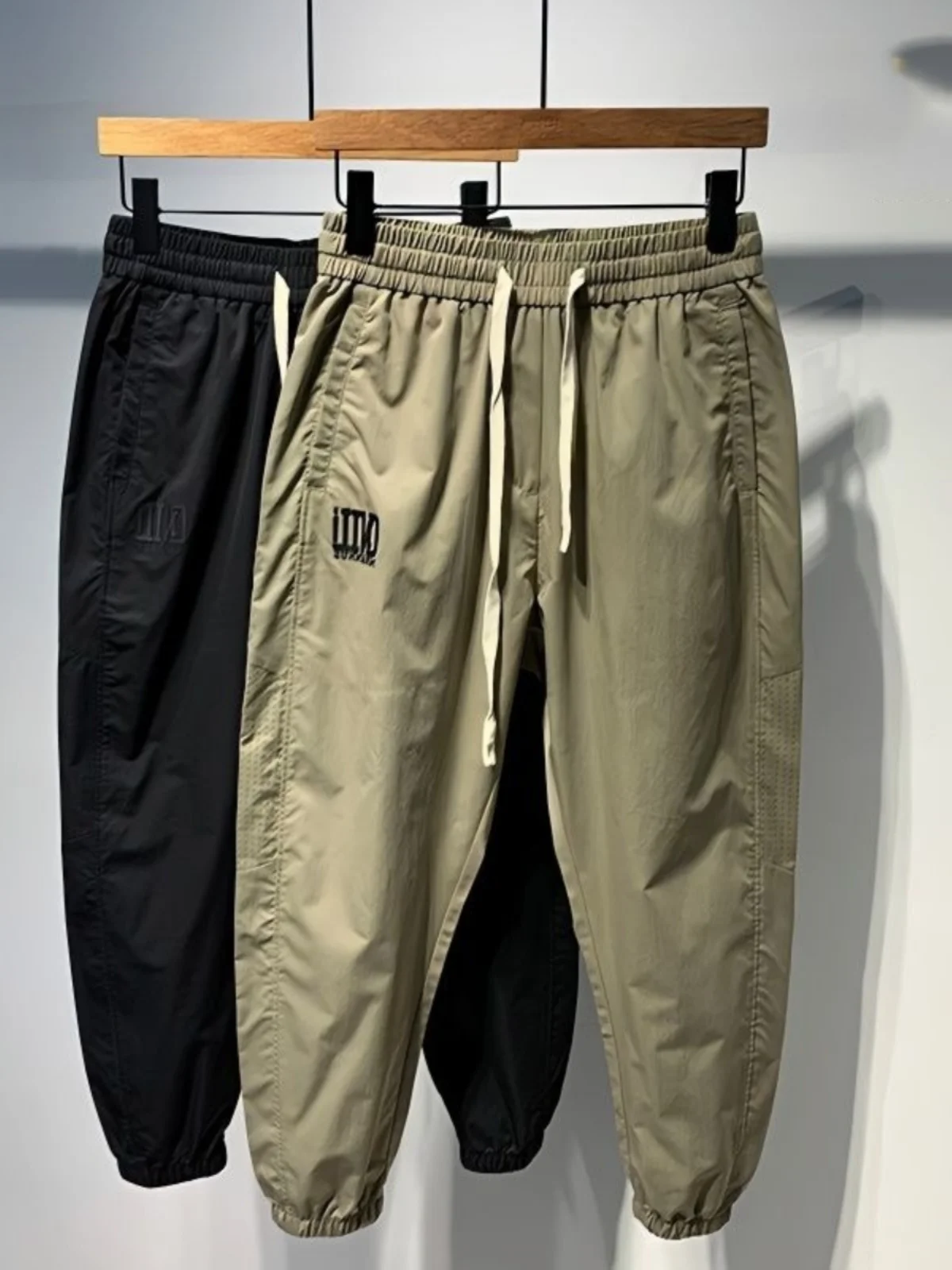 

Мужские летние тонкие брюки-шаровары с вышивкой и пэчворком, очень большие, 300 пуэйцзы, свободные, универсальные, с манжетами, повседневные, длинные...