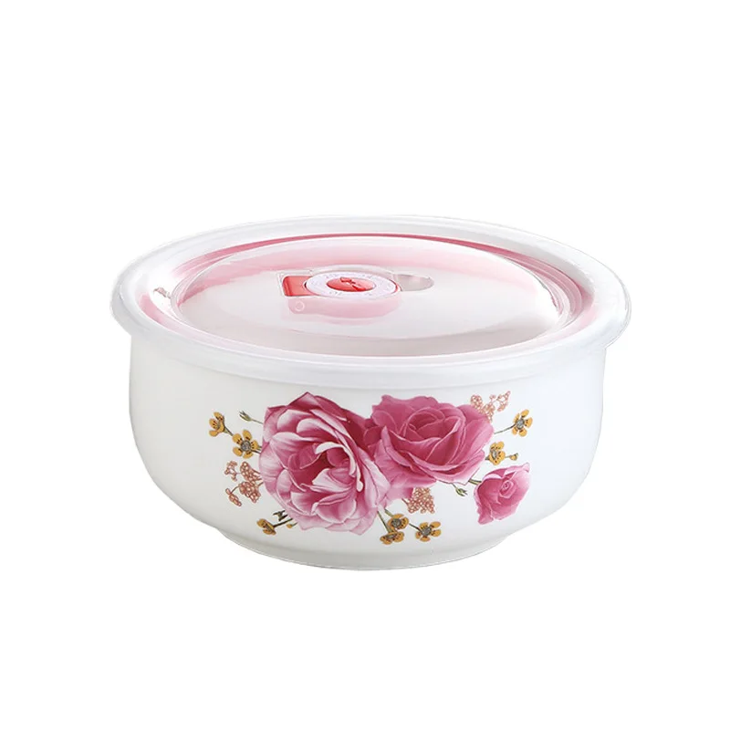 Cerc Food Container 56 Inch Frie Microwave Rice Box Fren Box Sed Bowl with Lid Instant Noodles Bowl Kitchen Tools