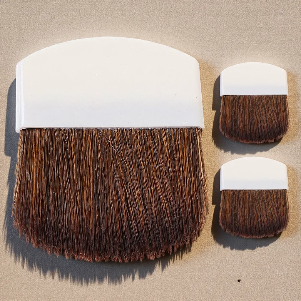 

3Pcs Mini Makeup Brush Soft Dense Bristles Portable Travel Blush Powder Foundation Tool Makeup Sponge Cleaner